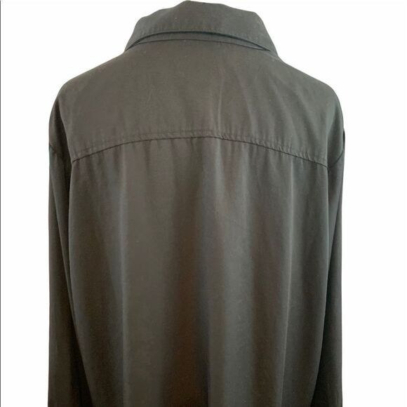 For the Republic black embroidered button down - Picture 4 of 6